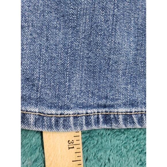 Mossimo Jeans Size 14 Womens Blue Stretch Pants Denim Ladies Mid Rise Bootcut - Picture 7 of 11